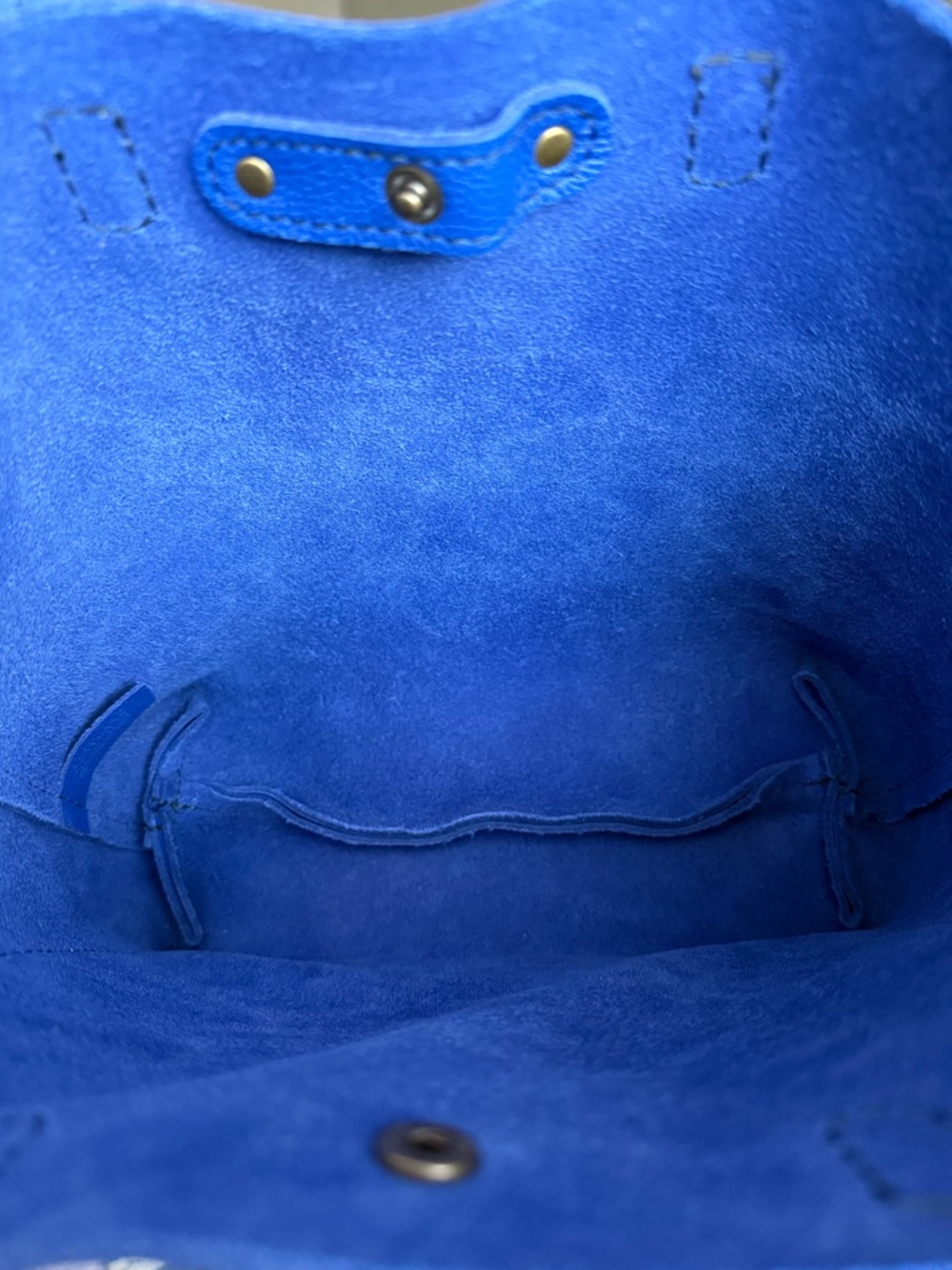 NWOT Portland leather goods mini crossbody- astro blue - Picture 5 of 6